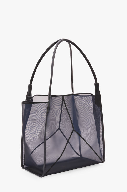 Victoria Tote Bag Large In Navy Mesh