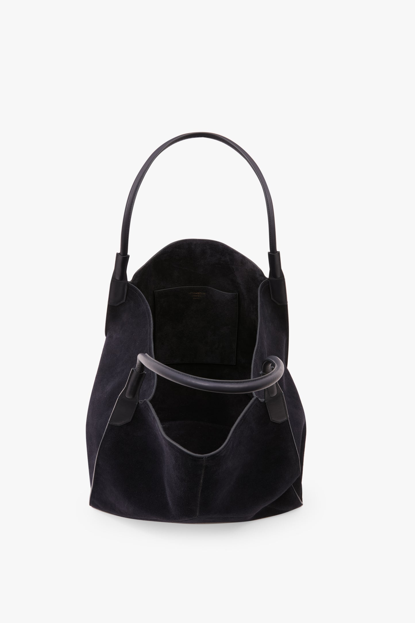 Victoria Tote Large In Navy Suede