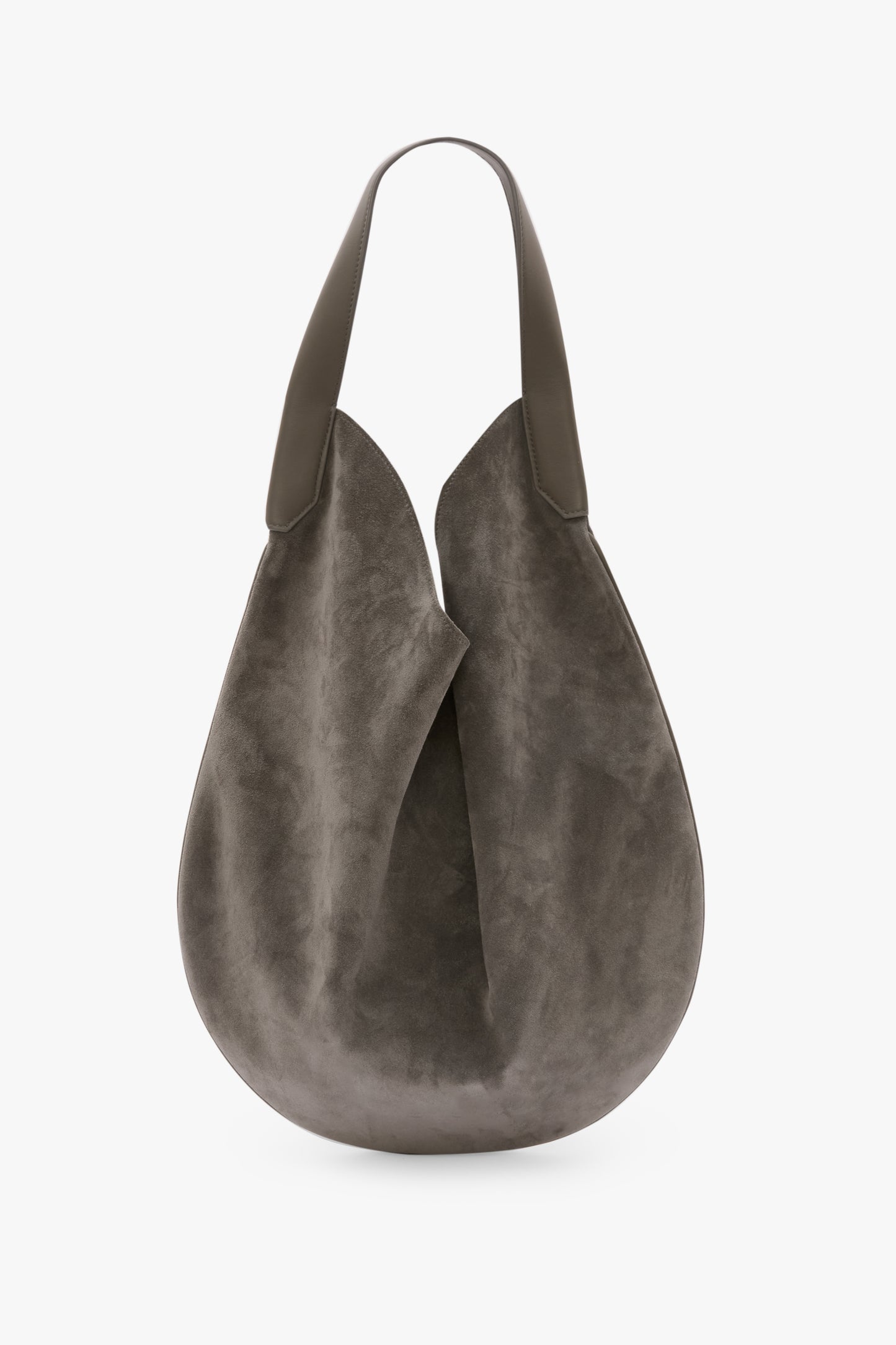 Soft Plié Hobo Bag In Pebble Grey Suede