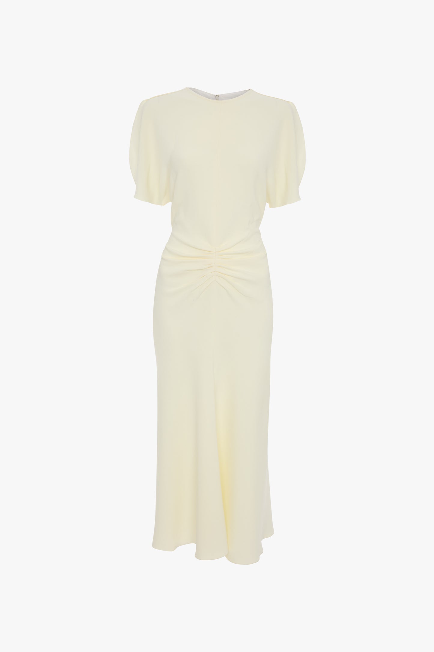 Bela Midi Dress In Bright Ivory