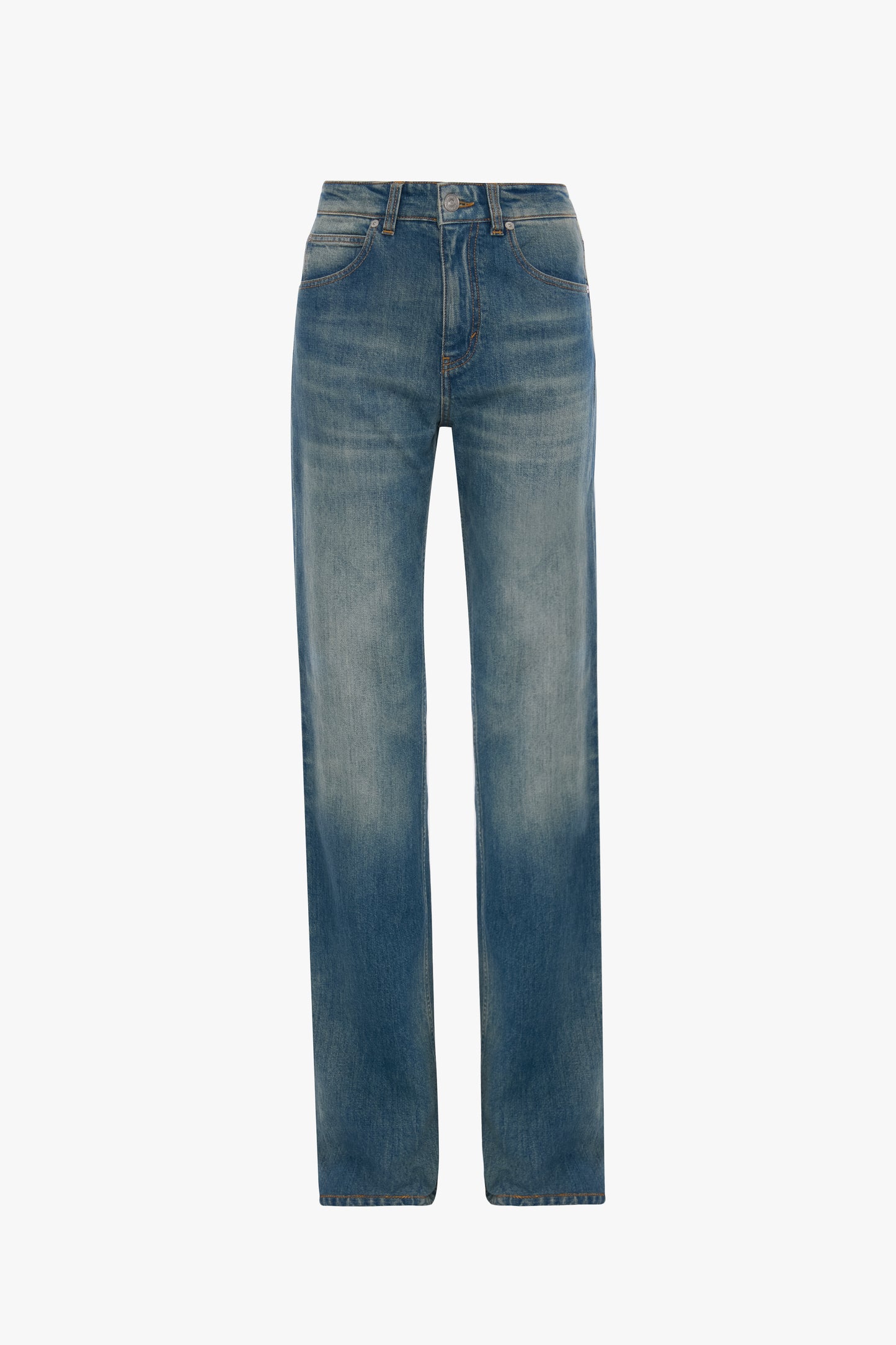 New Julia Stretch Jean In Worn Blue Wash