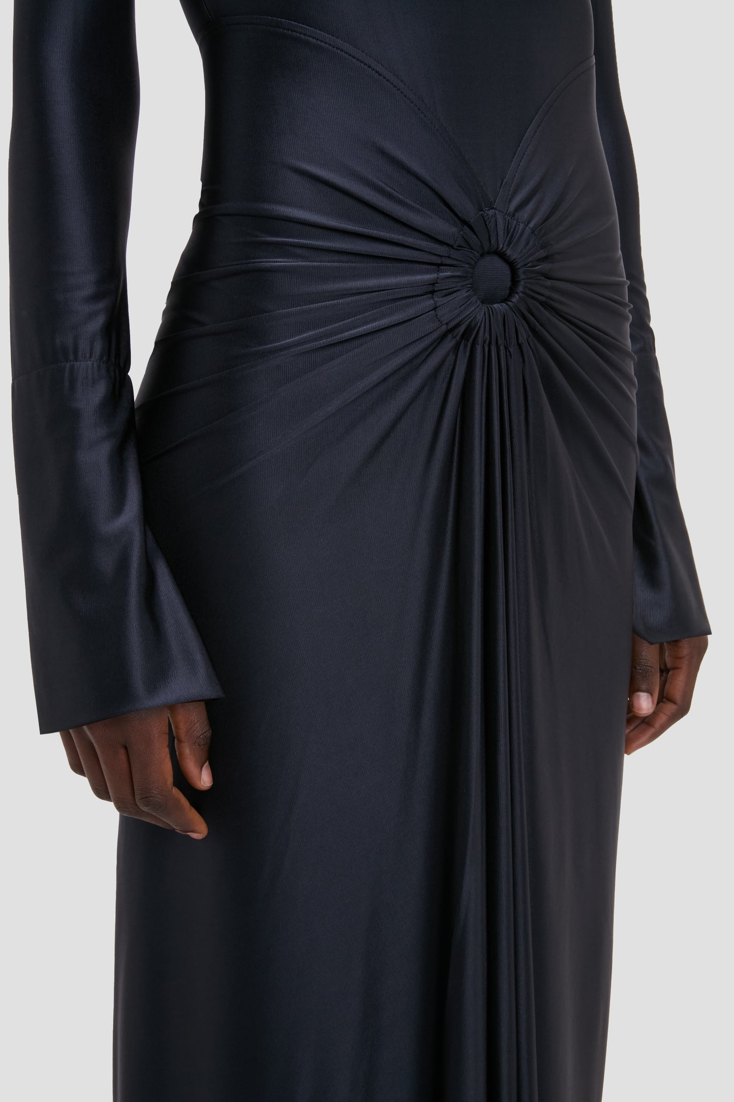 Frances Midi Dress In Navy