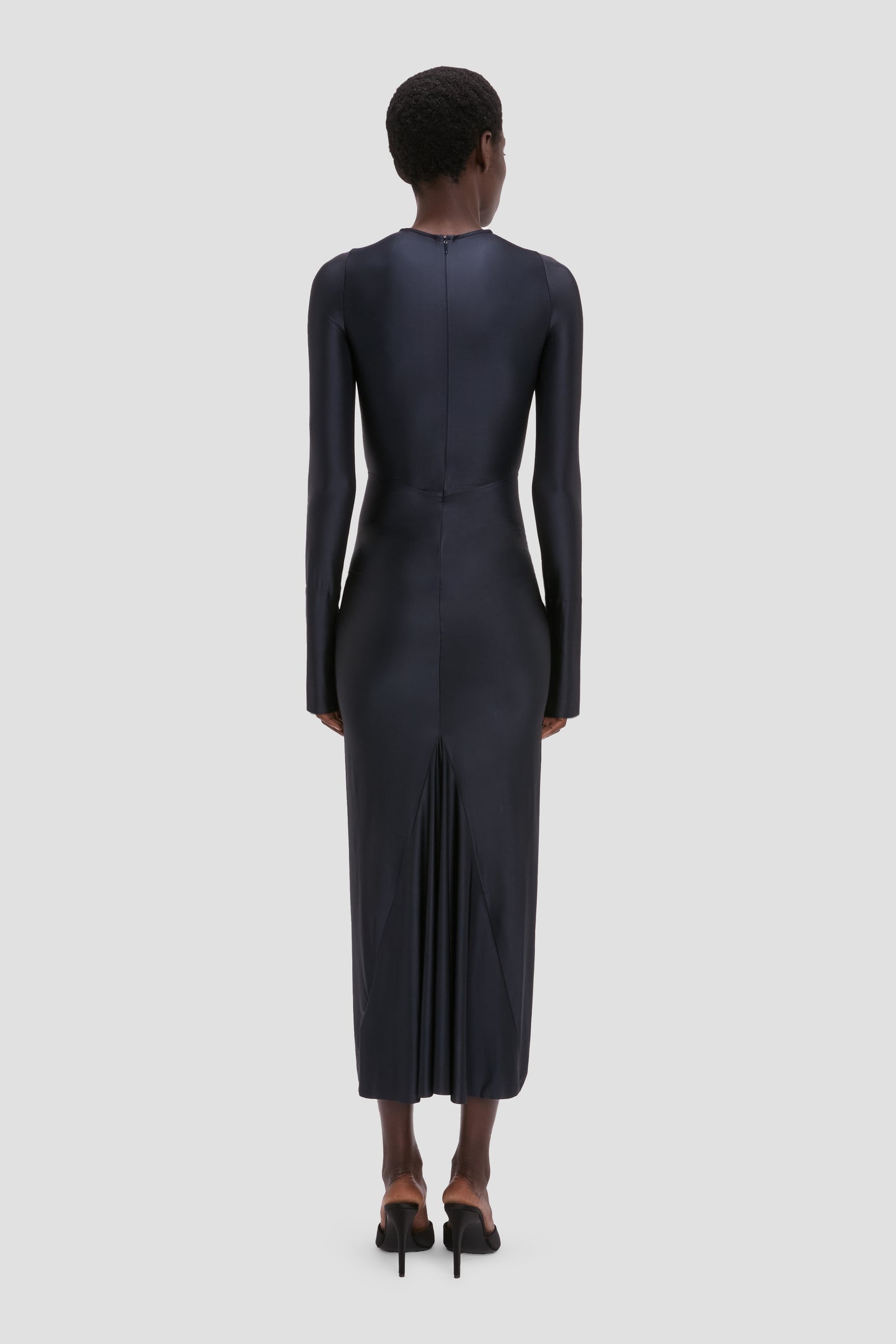 Frances Midi Dress In Navy