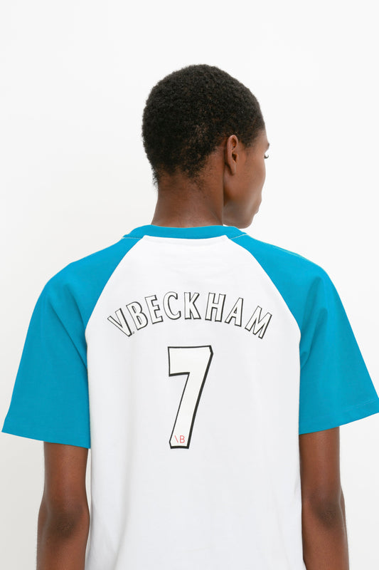 Exclusive Football T-Shirt In Blue