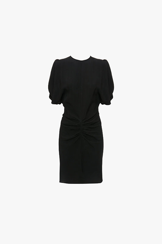 Victoria Beckham VVB 黒 半袖ワンピース Sサイズ Victoria Beckham semi-sheer Sleeveless Maxi Dress | Black