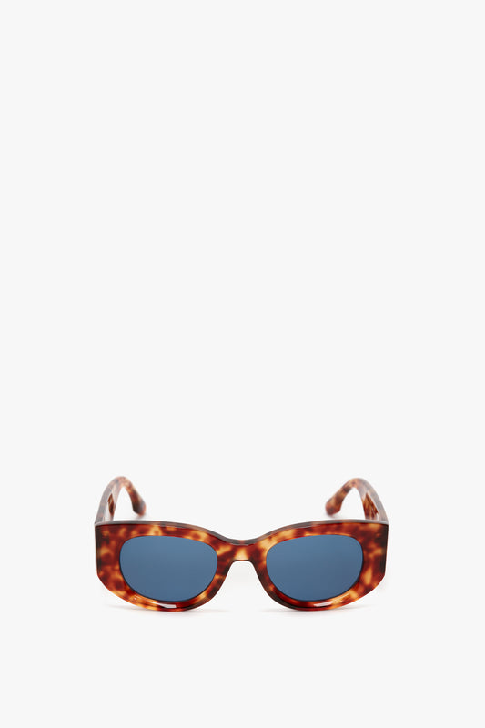 Monogram Detail Sunglasses In Blonde Havana