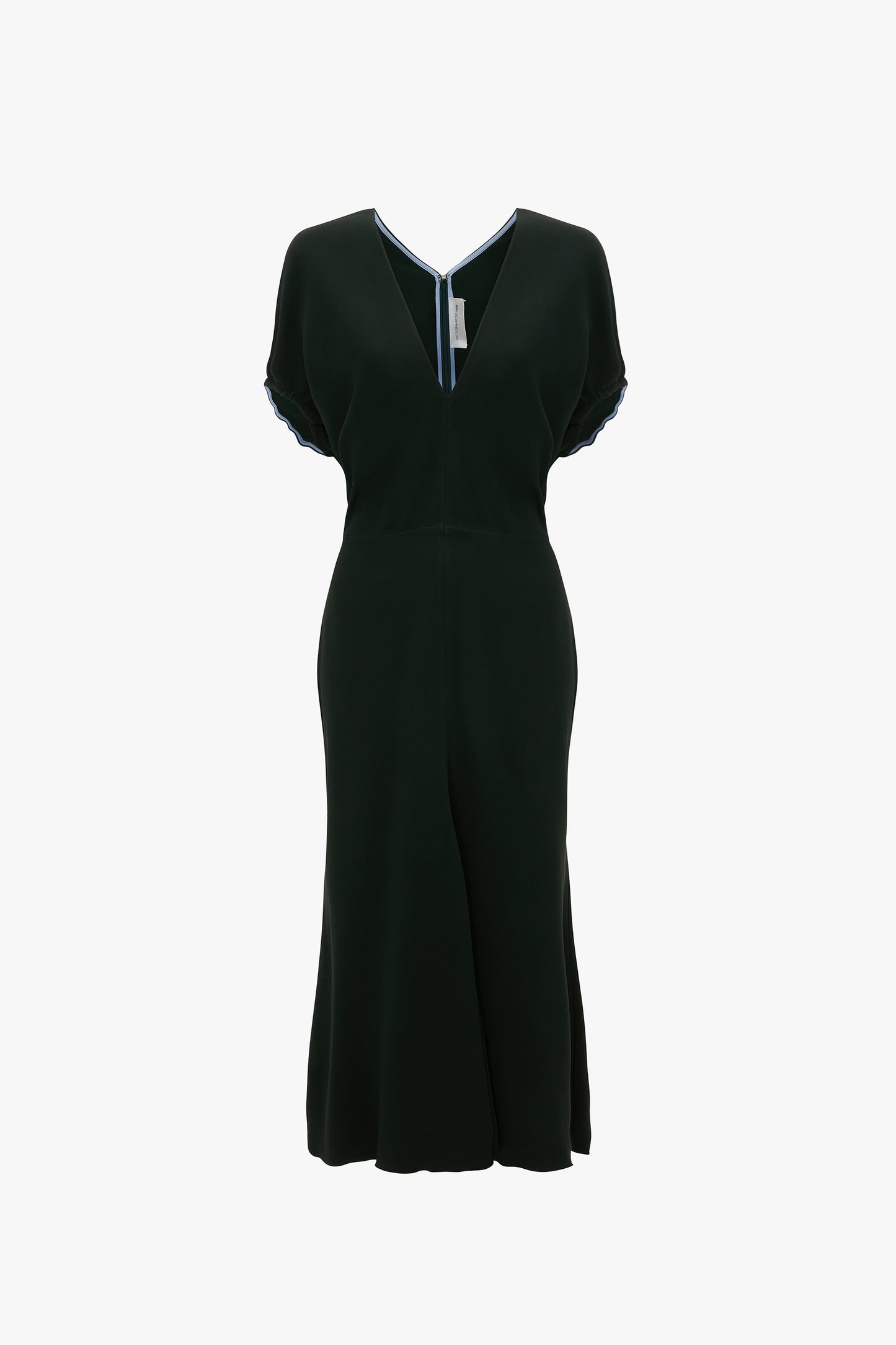 Edith Midi Dress In Dark Pine