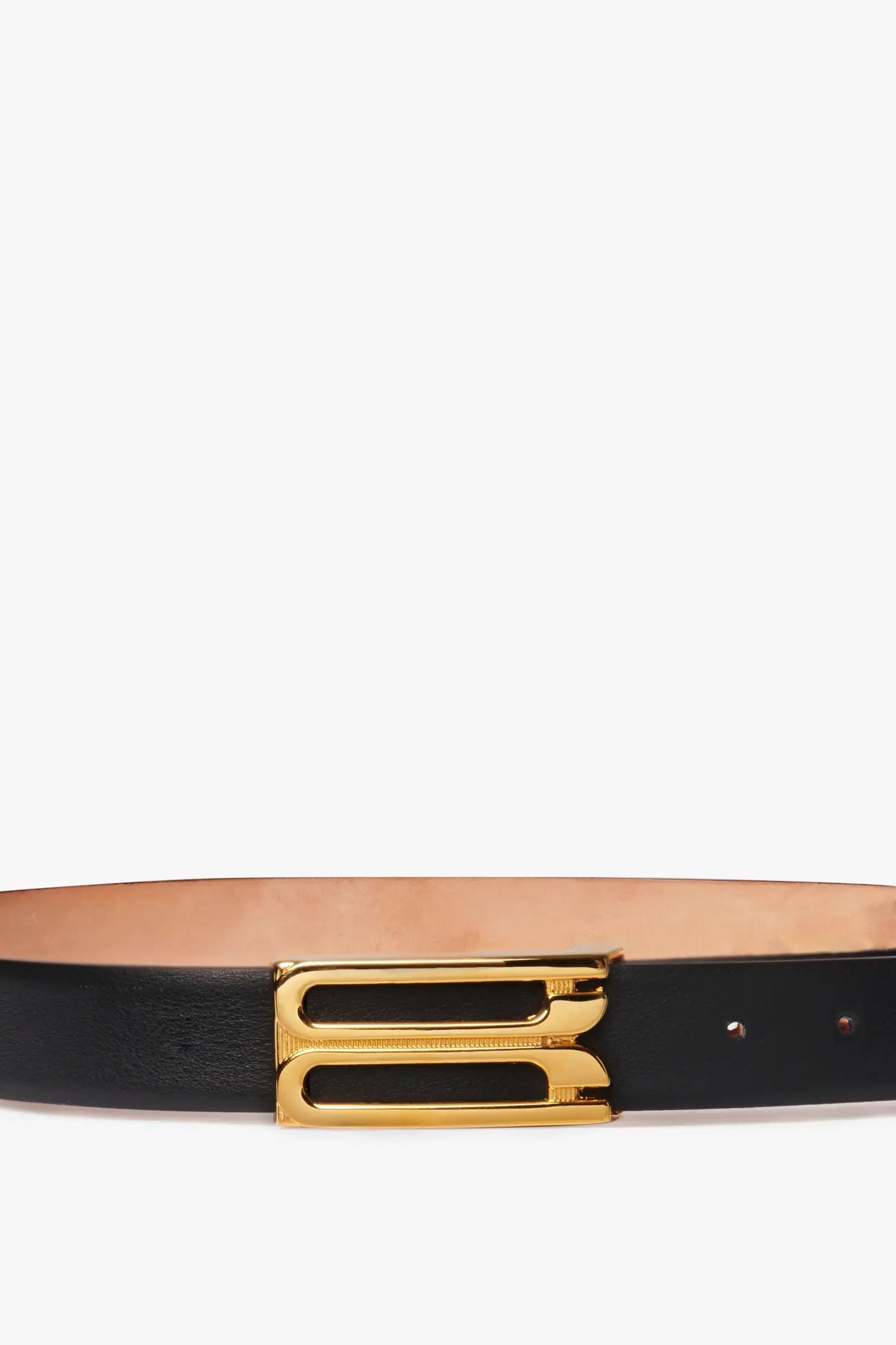 Frame Buckle Belt in Black – Victoria Beckham US