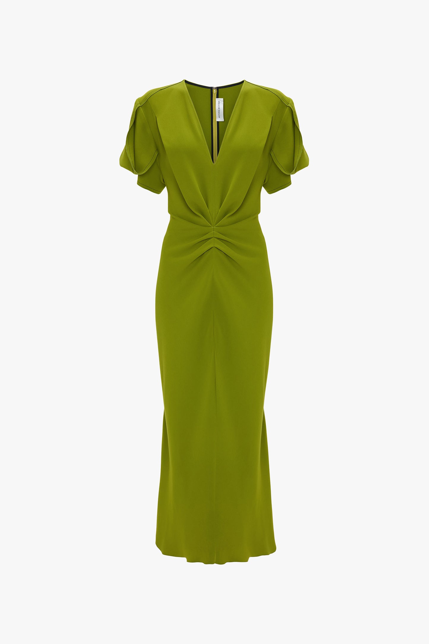 Bela V-Neck Midi Dress In Parakeet