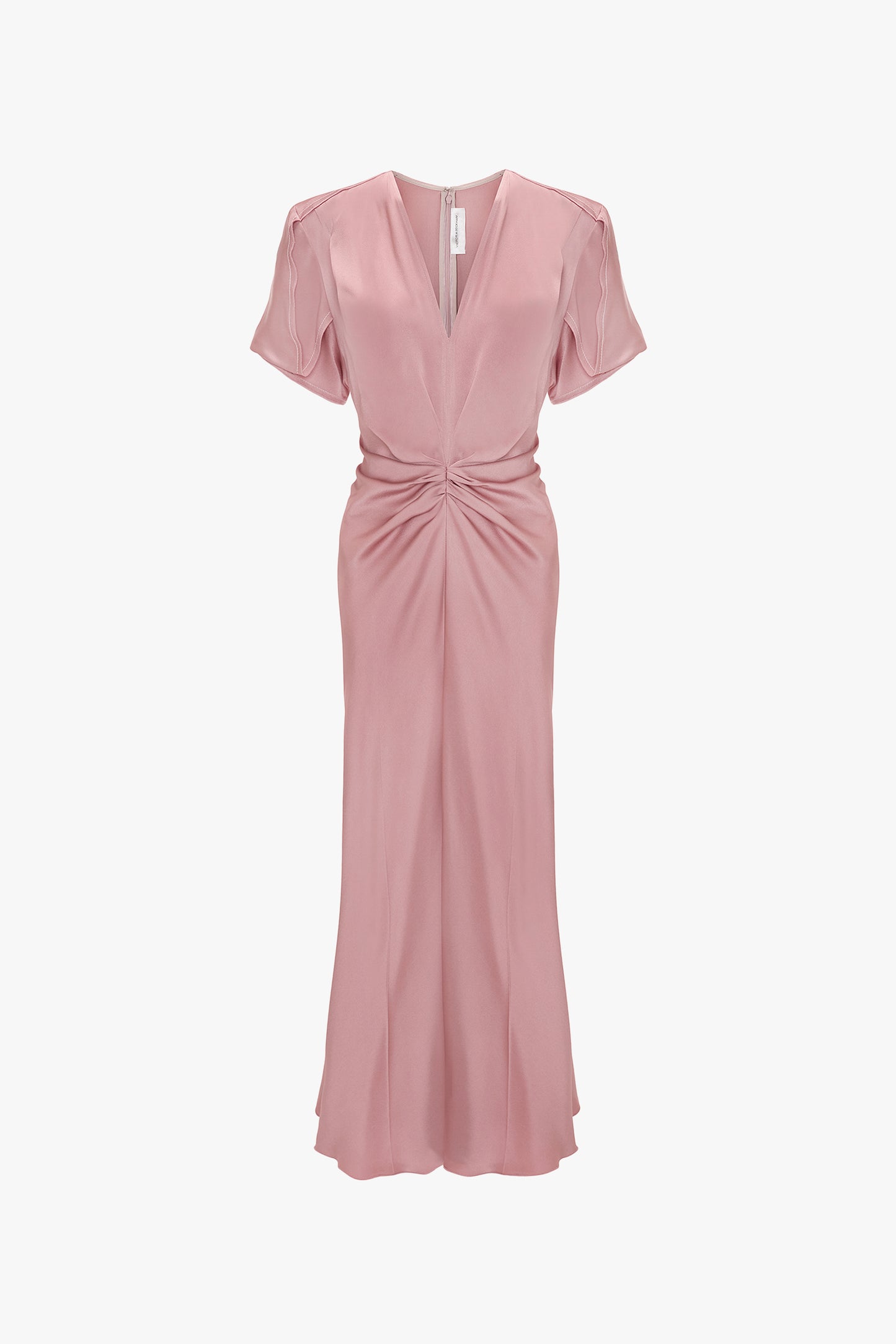Bela V-Neck Midi Dress In Peony
