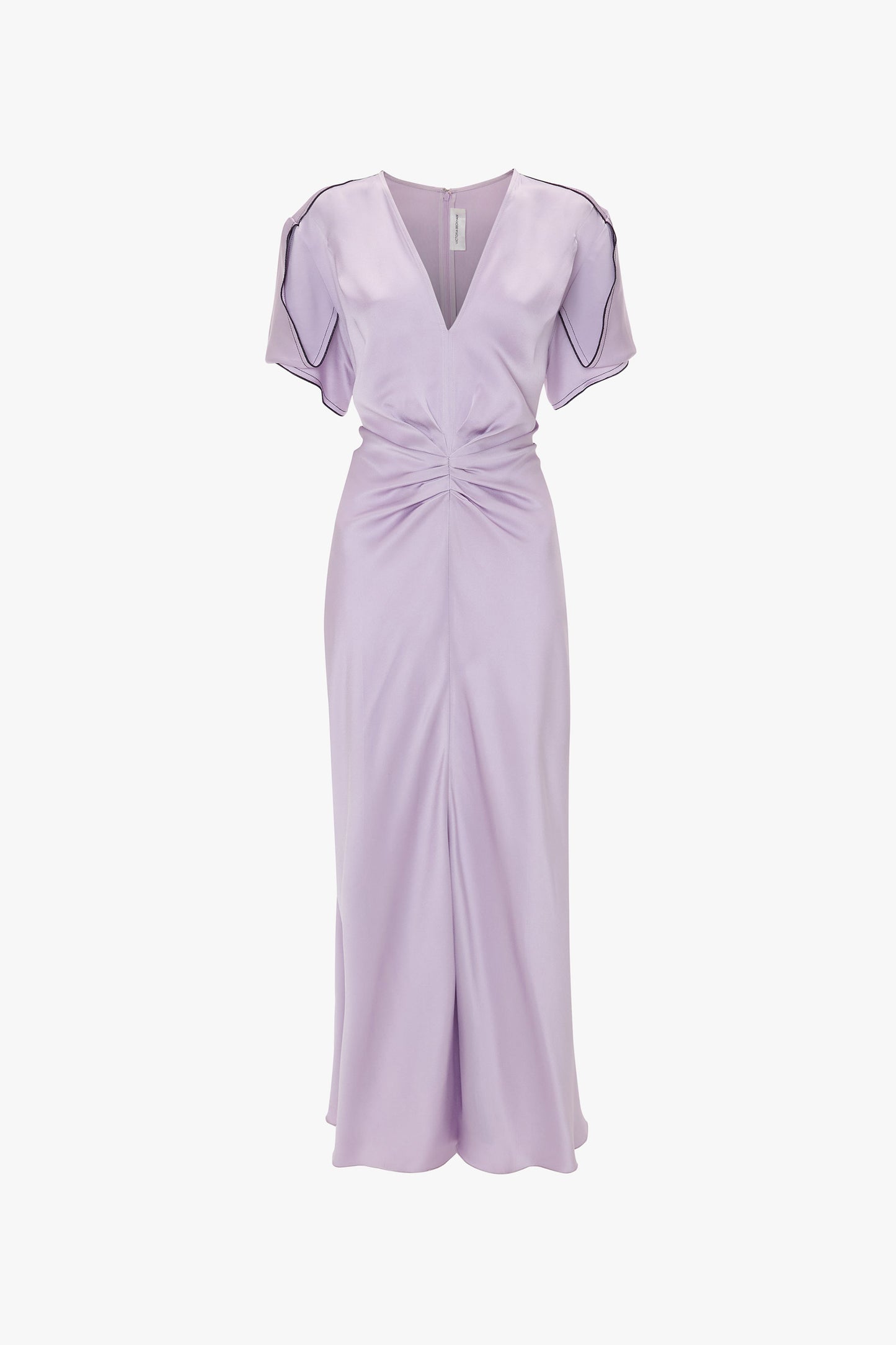 Bela V-Neck Midi Dress In Petunia