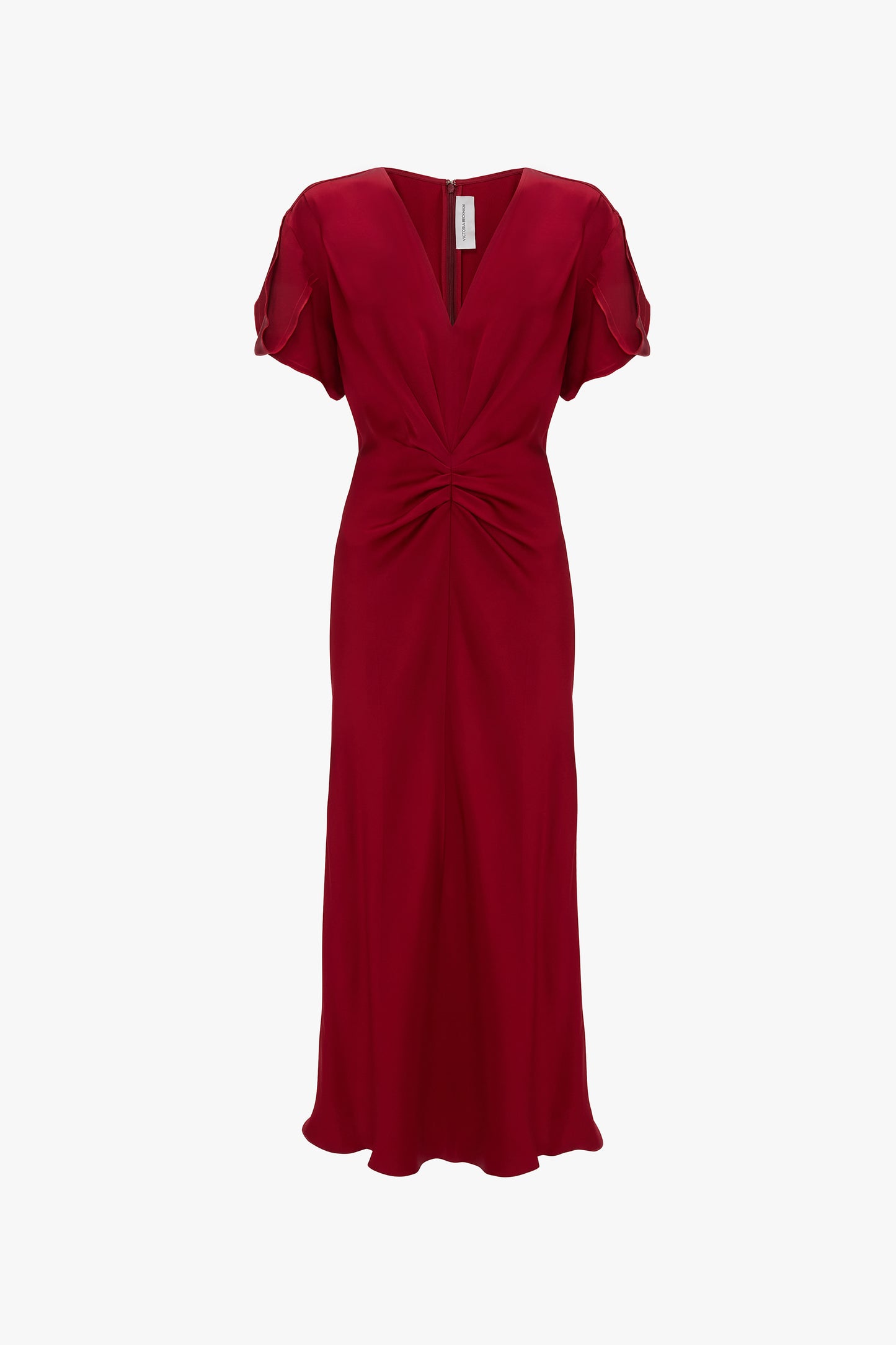Bela V-Neck Midi Dress In Rose
