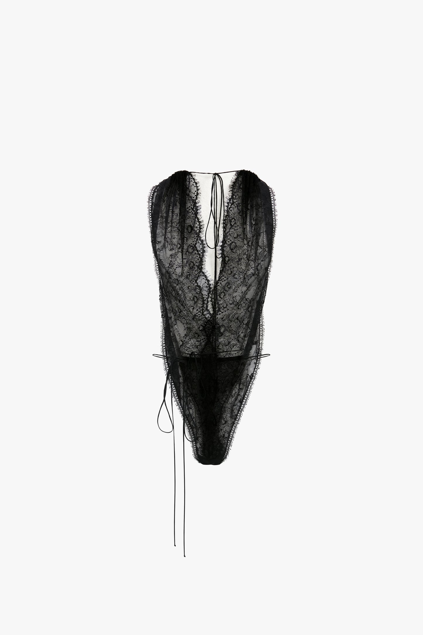 Halter Neck Bodysuit In Black