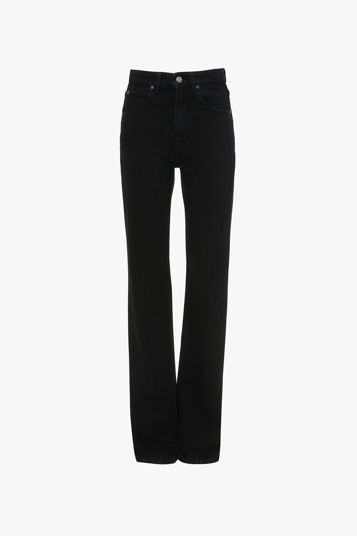 Julia Stretch High Waisted Jean In Washed Black