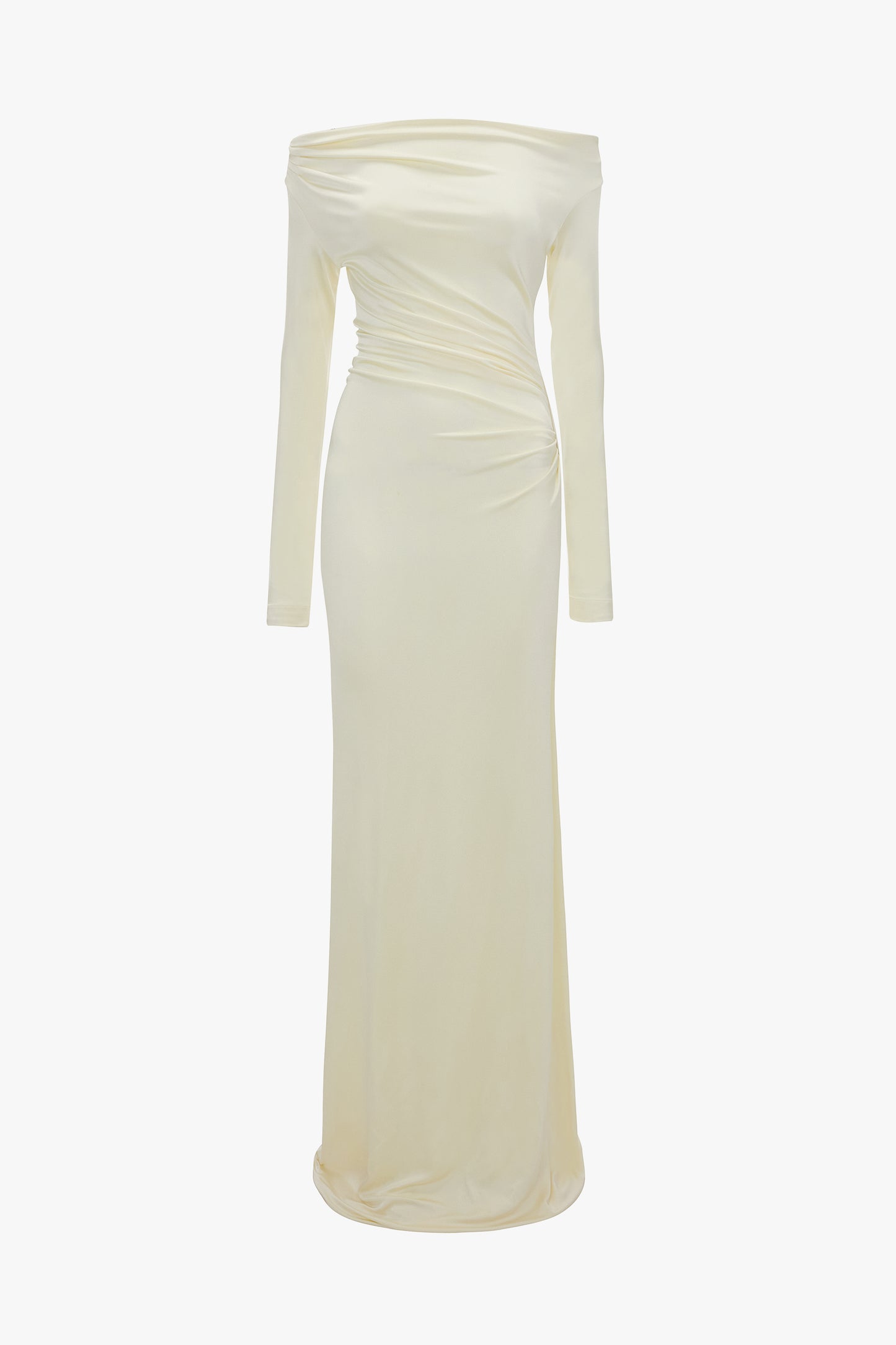 Off-Shoulder Gown In Ivory