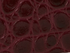 Burgundy Croc Embossed Leather