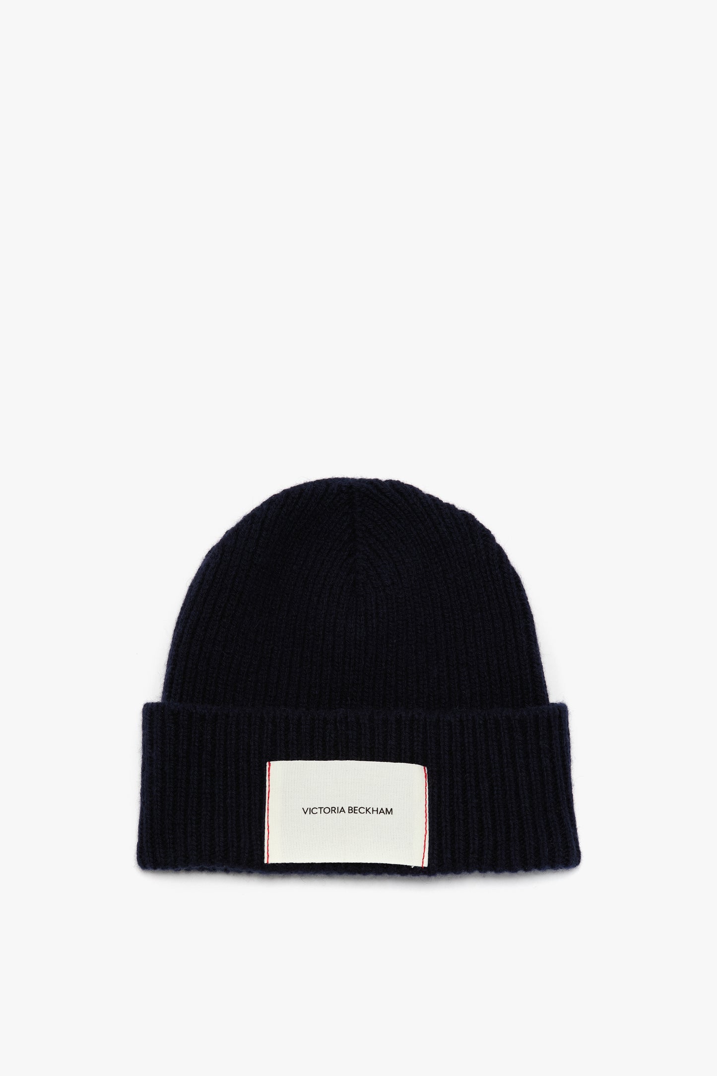 Logo Patch Beanie In Navy-Red