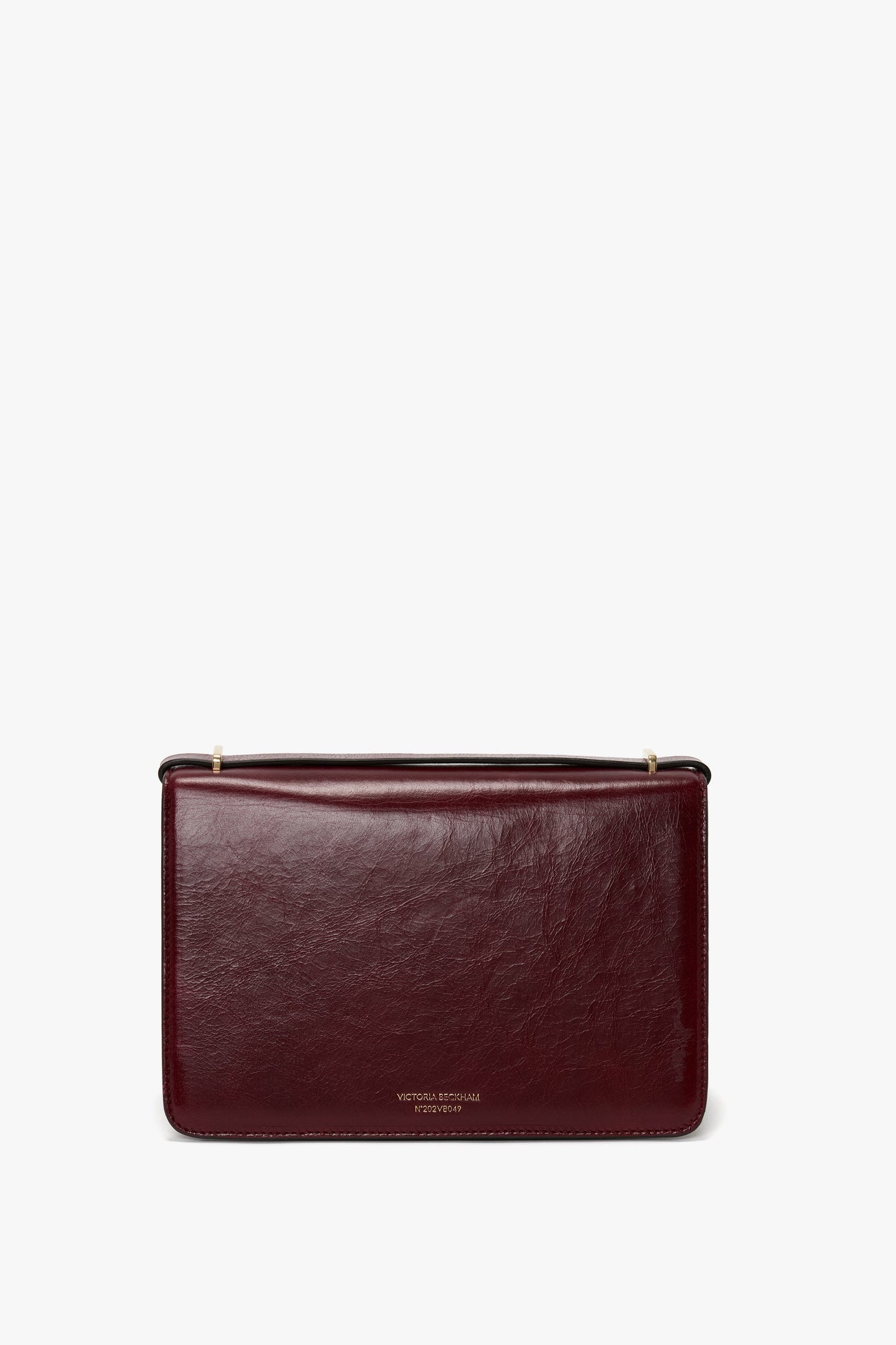 202 Crossbody Bag In Burgundy Distressed Leather