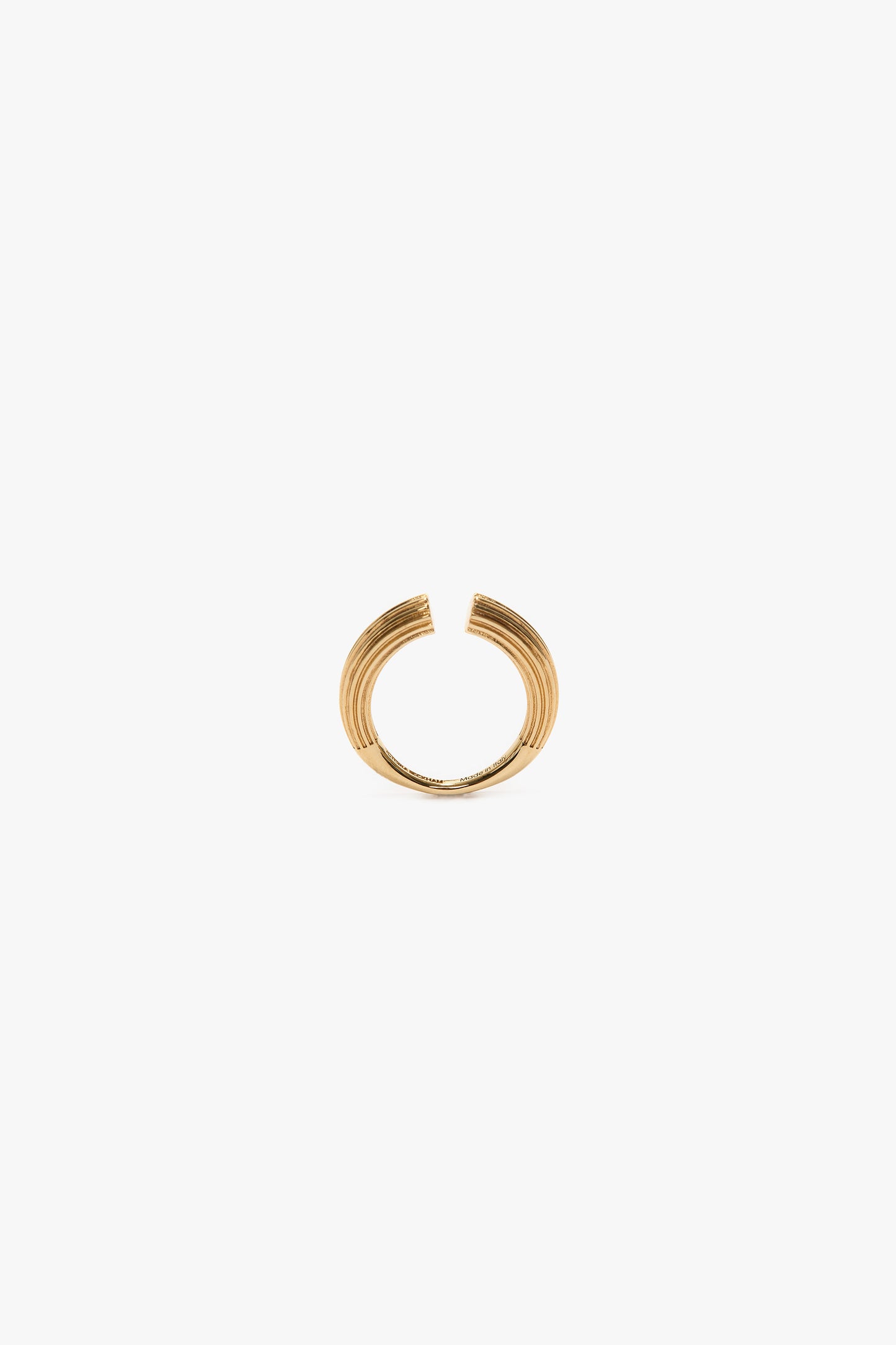 Cufflink Ring In Light Gold