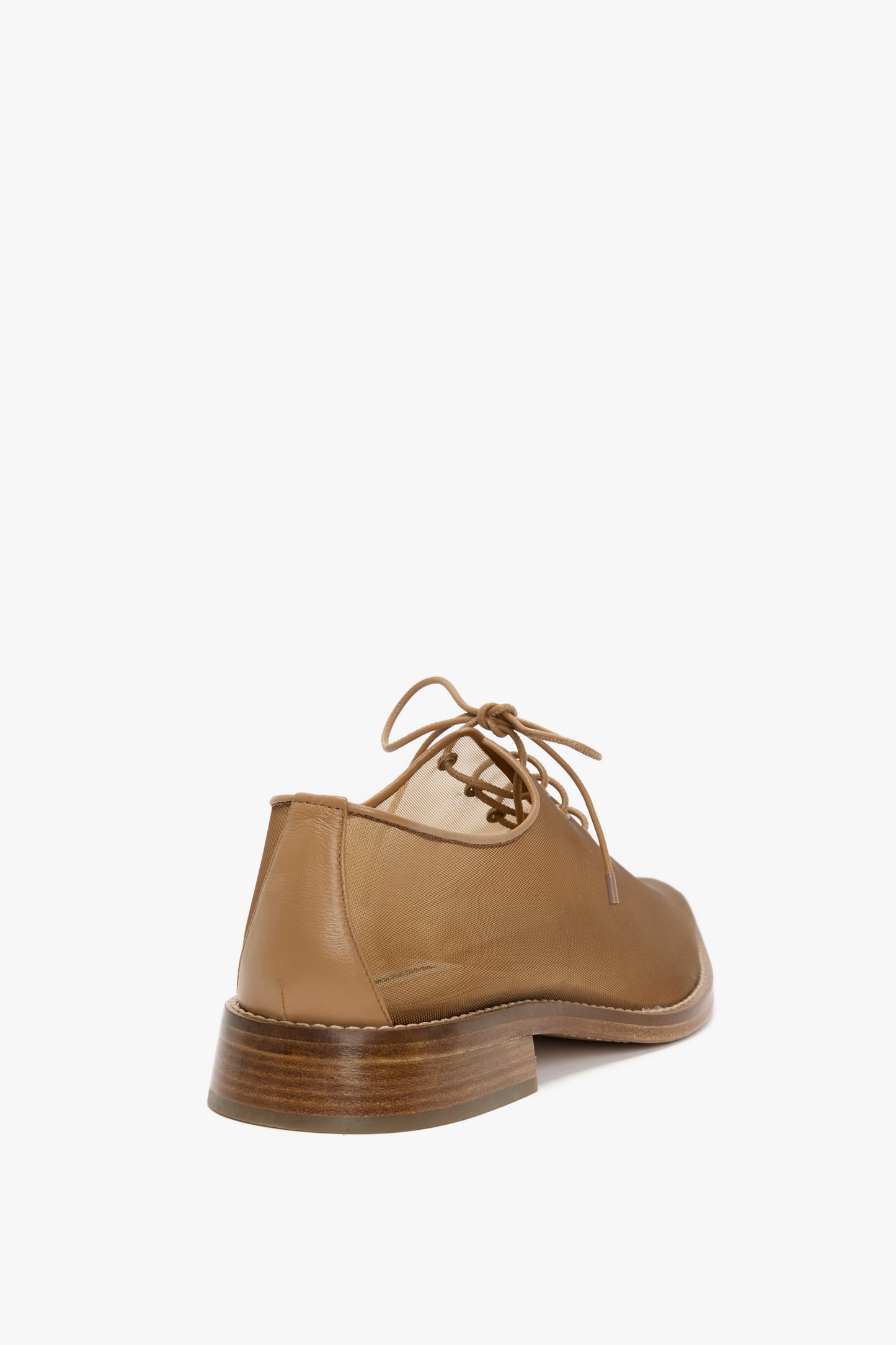 Mesh Lace Up In Tan