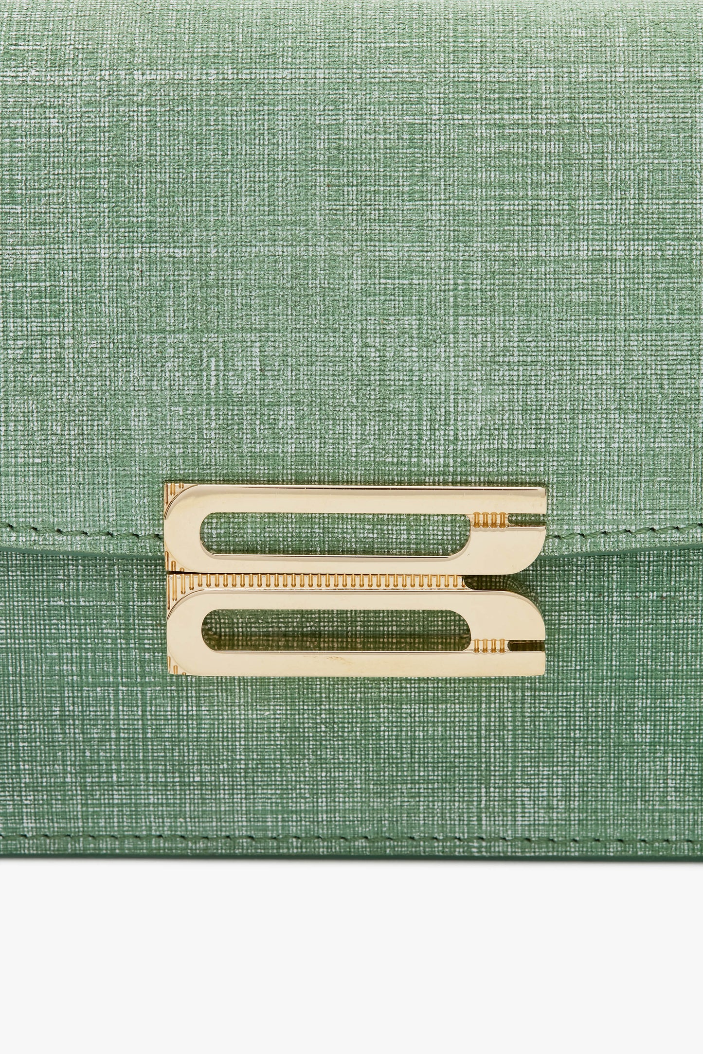 Nano Dorian Bag With Chain In Light Green Chambray Effect Suede