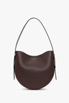 Medium Dia Hobo Bag In Burgundy Smooth Leather