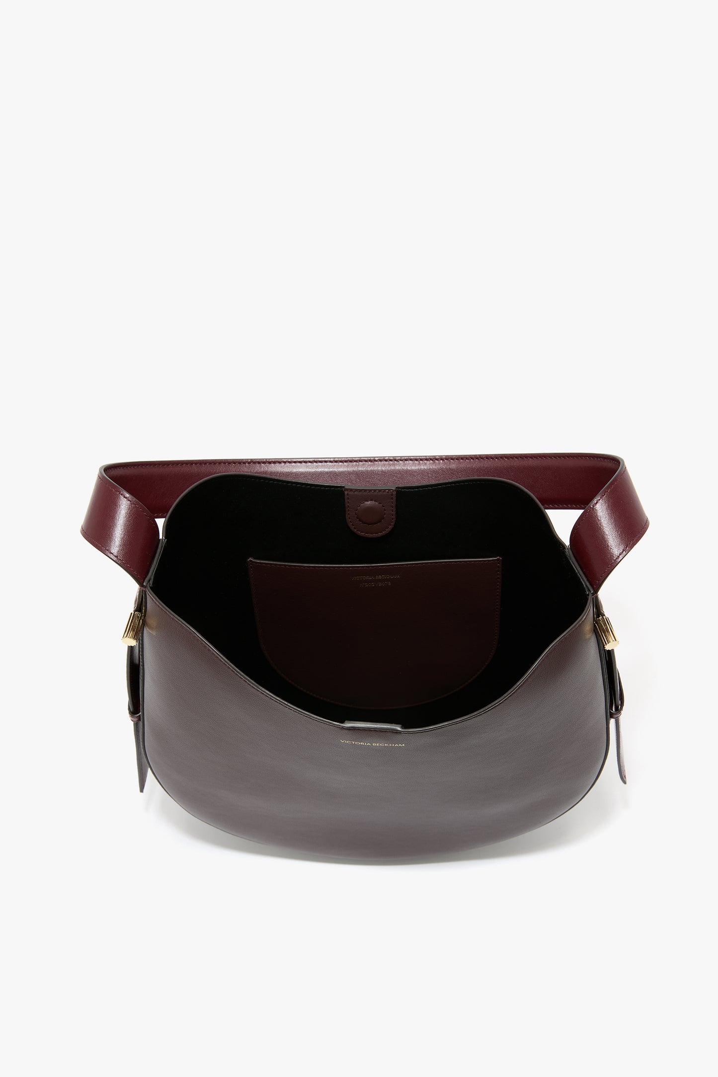 Dia Hobo Bag In Burgundy Smooth Leather