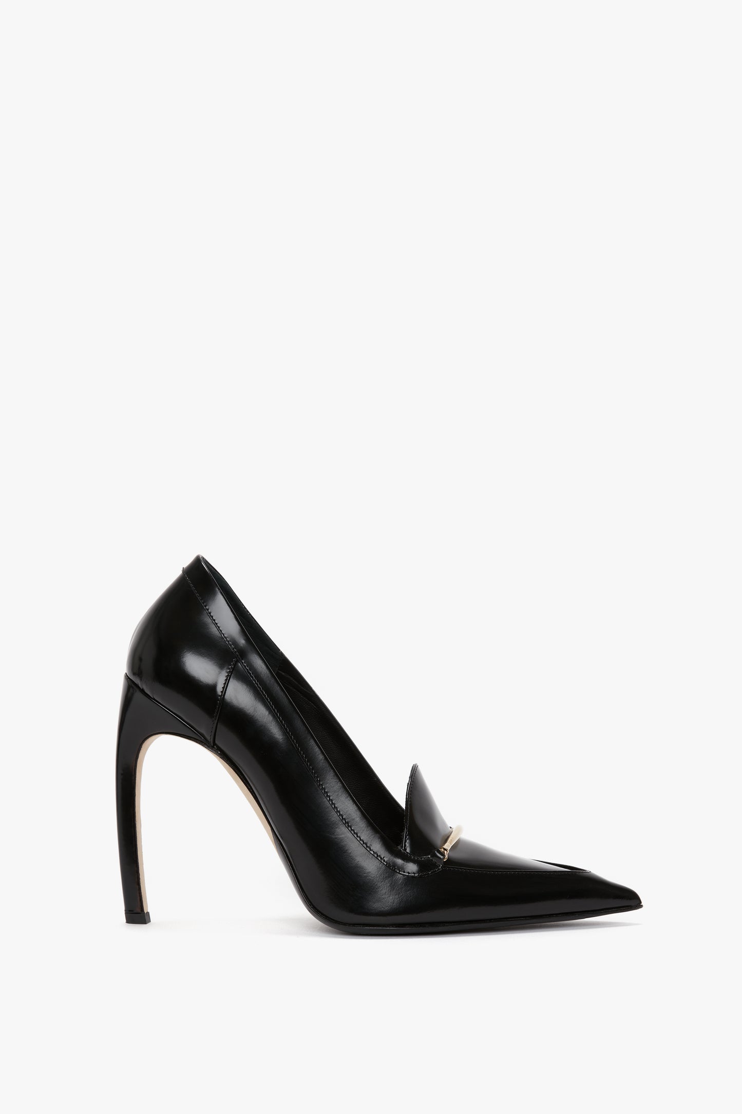 Loafer Pump In Black Calf Leather