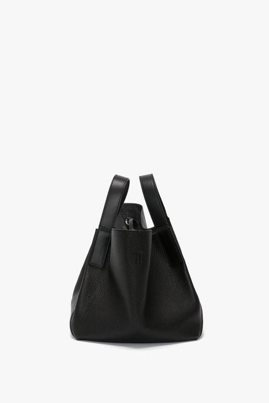 W11 Mini Tote Bag In Black Leather