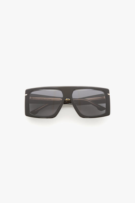 Oversized Flat Top Frame In Black