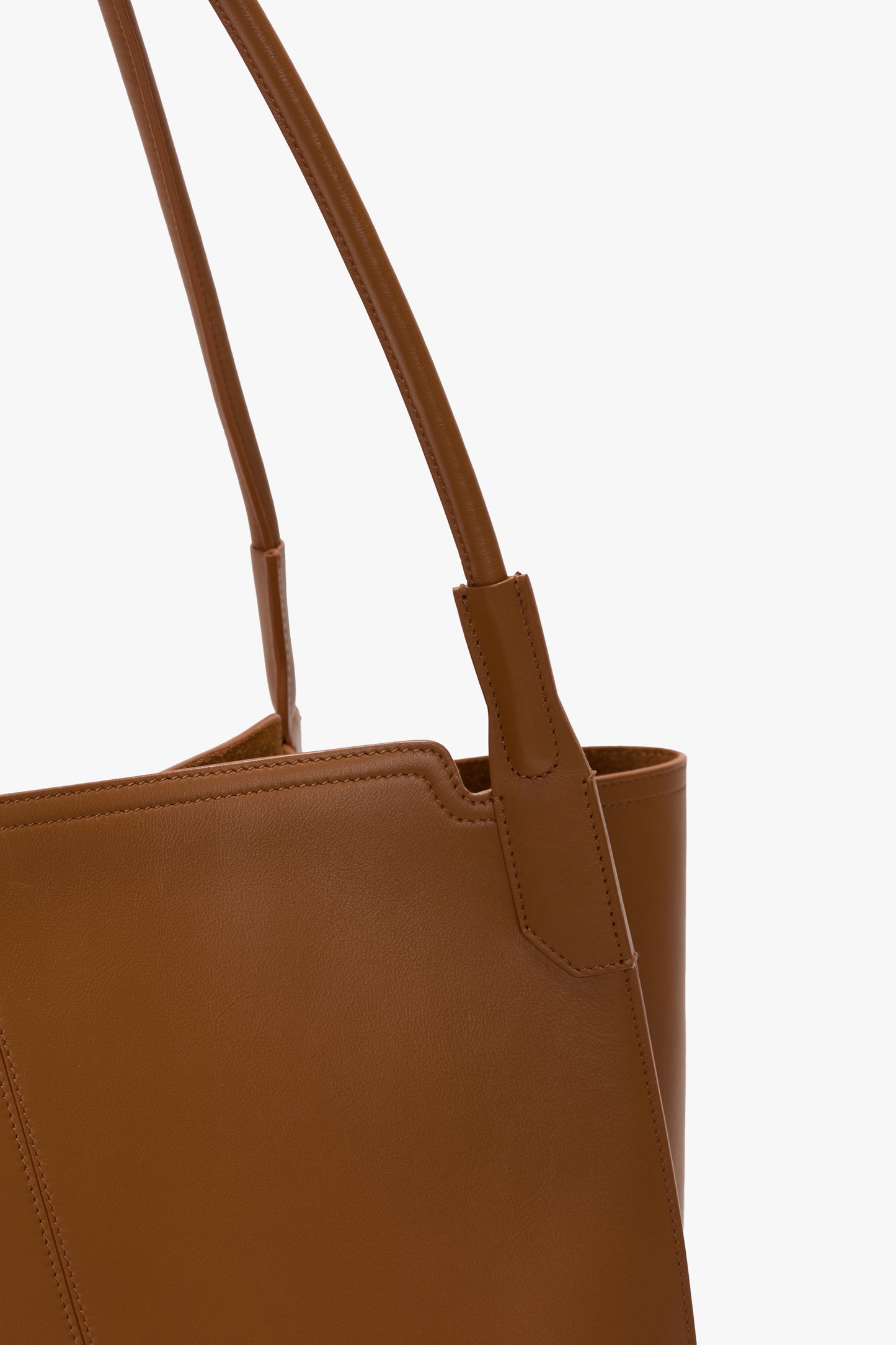 Victoria Tote Bag Large In Tan Leather