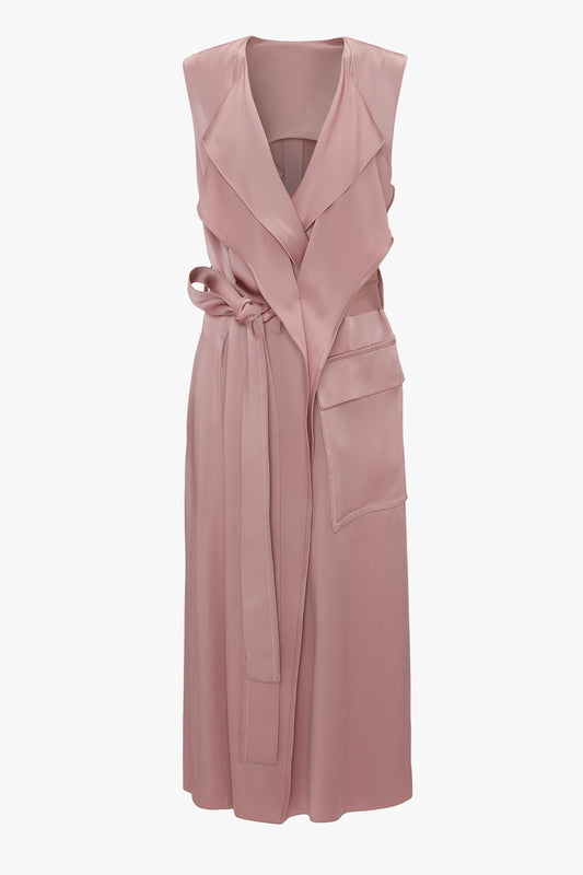 Trench Dress In Peony