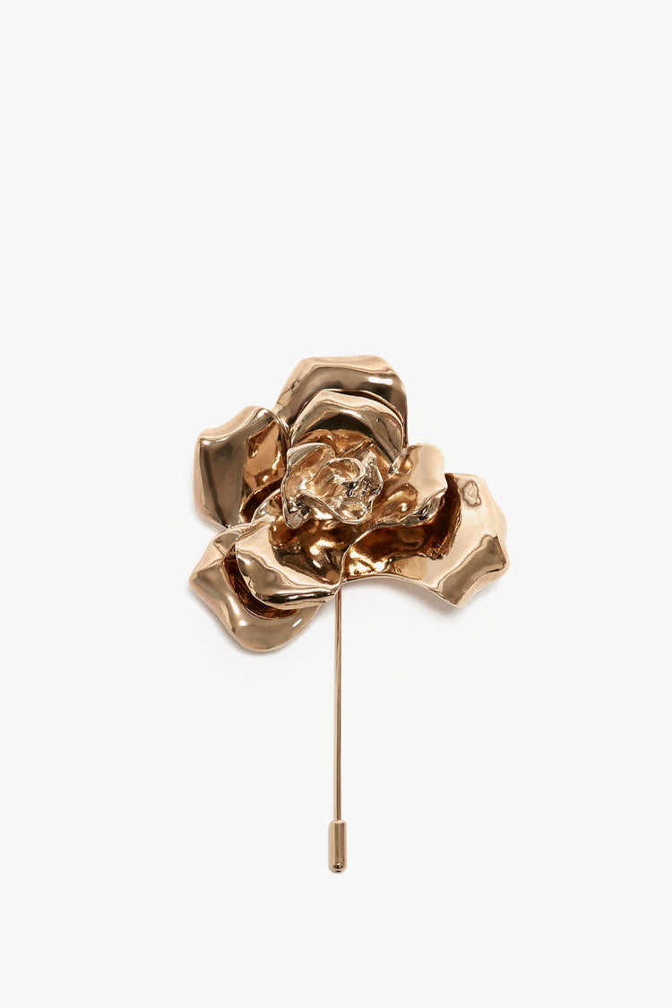 Exclusive Flower Brooch In Gold