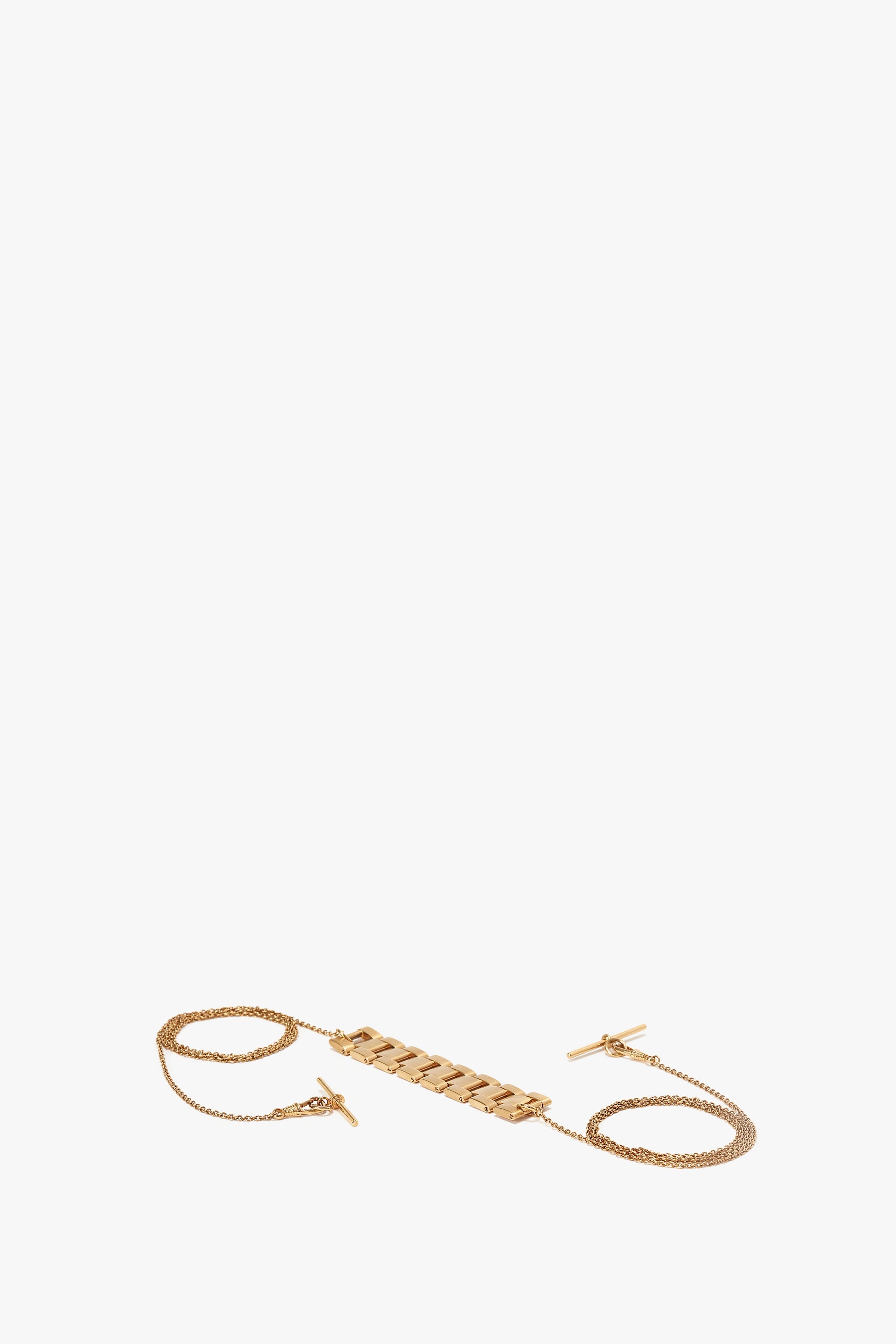 Fish Hook Necklace - Gold - Charleston Wrap