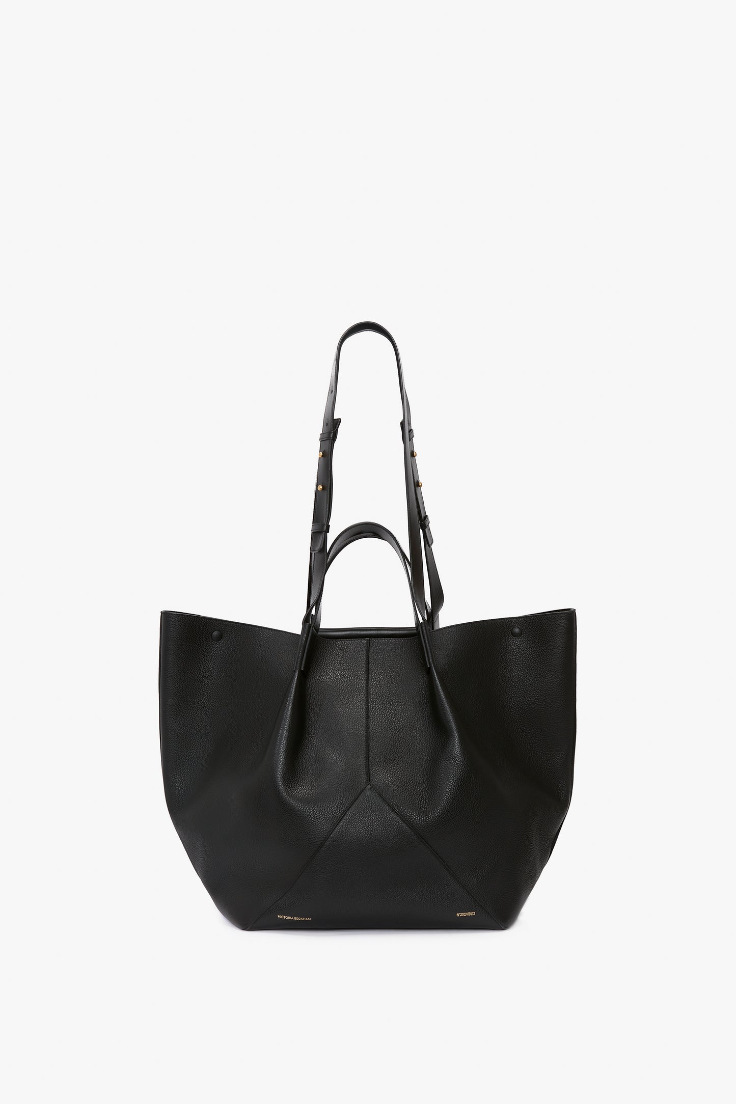 The Jumbo Tote In Black Leather