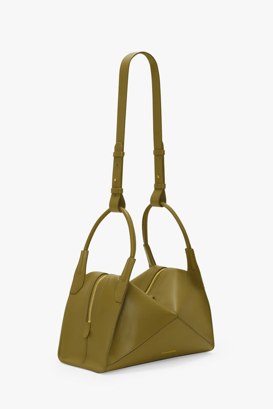 Victoria Plié Bag In Cactus Green Leather