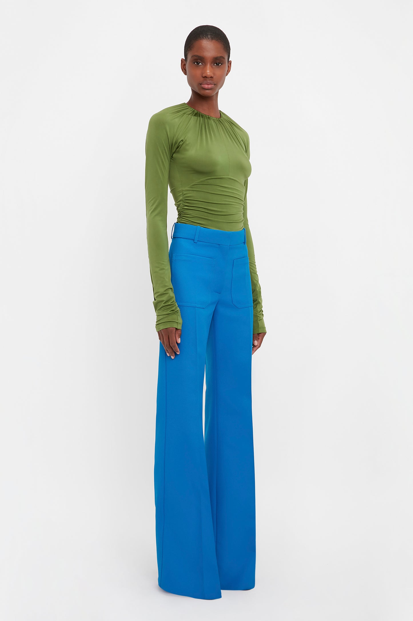 Alina Tailored Trouser In Sapphire Blue