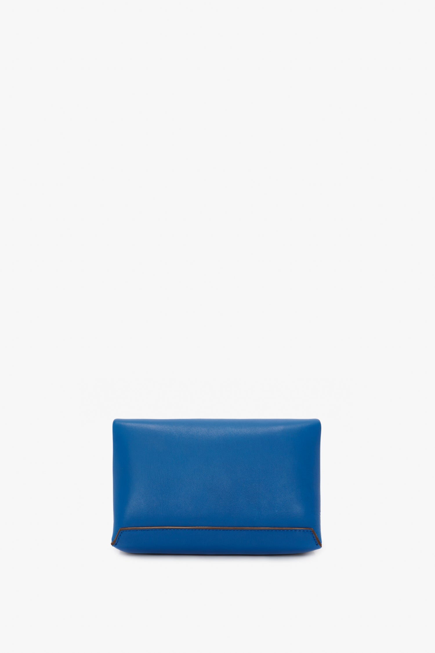 Victoria Beckham Mini Chain Pouch Sapphire Blue Leather Clutch Bag