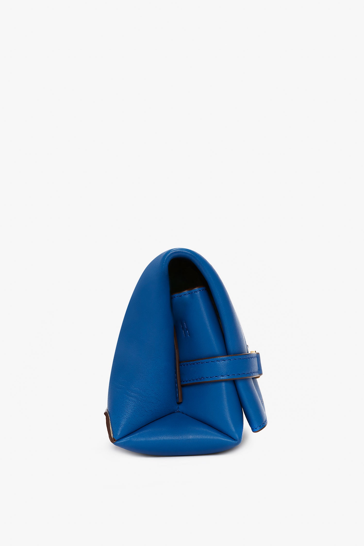 Victoria Beckham Mini Chain Pouch Sapphire Blue Leather Clutch Bag