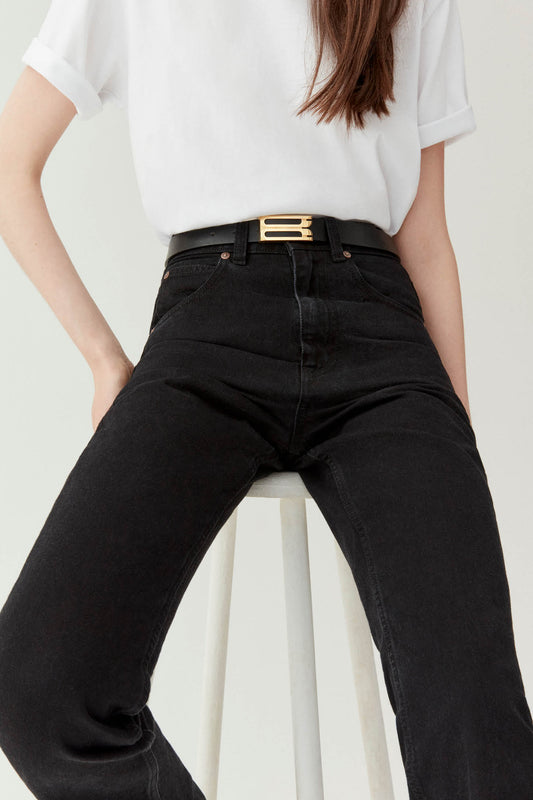 Exclusive Julia High Waisted Jean In Washed Black