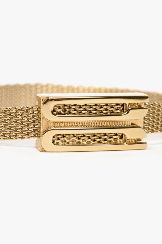 B Frame Bracelet In Light Gold