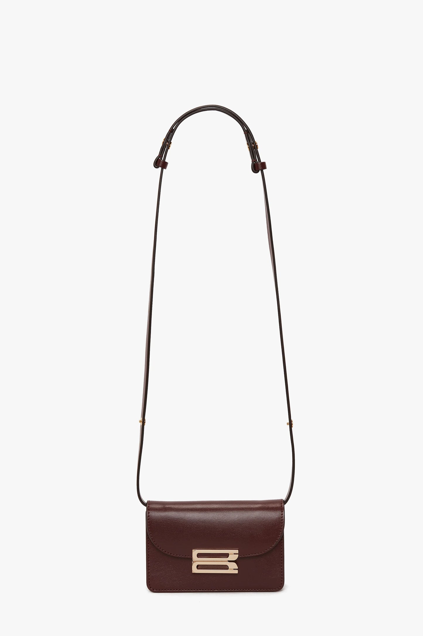 Nano Dorian Bag In Burgundy Smooth Leather