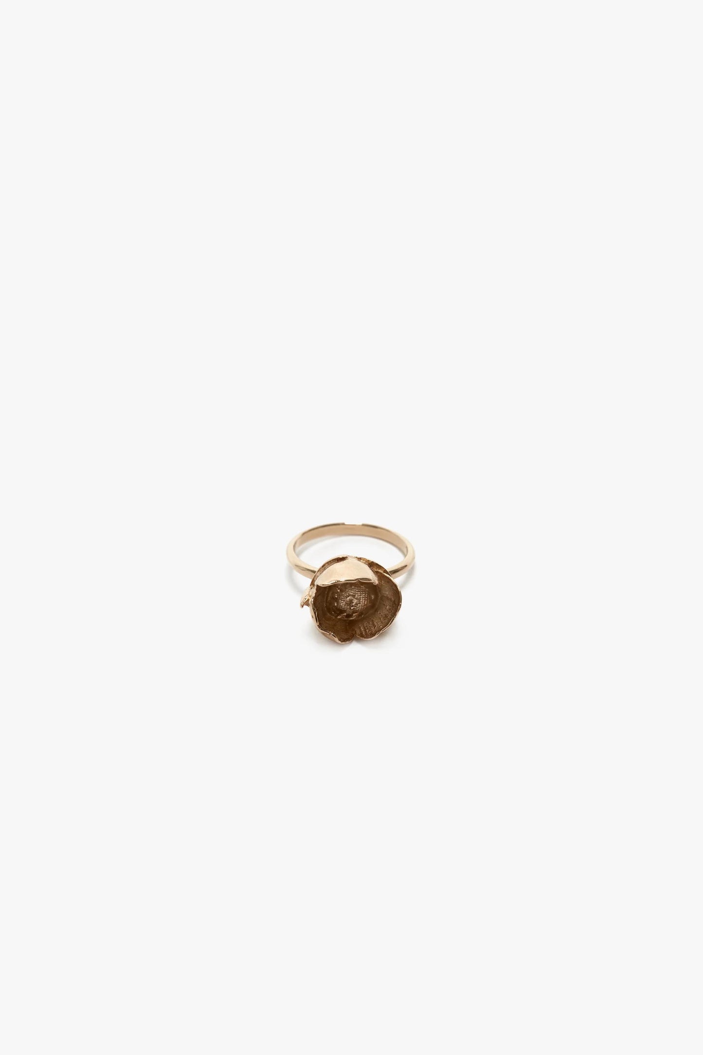 Exclusive Camellia Flower Ring In Gold