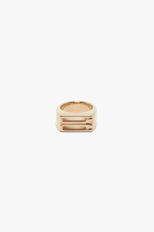 Exclusive Frame Signet Ring In Gold