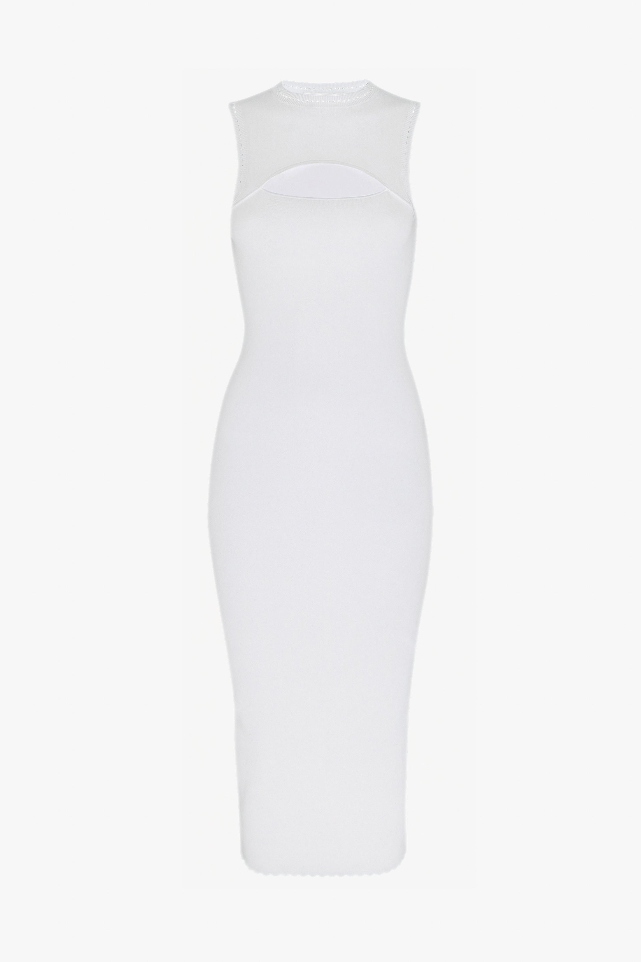 Victoria beckham slash 2025 front midi dress