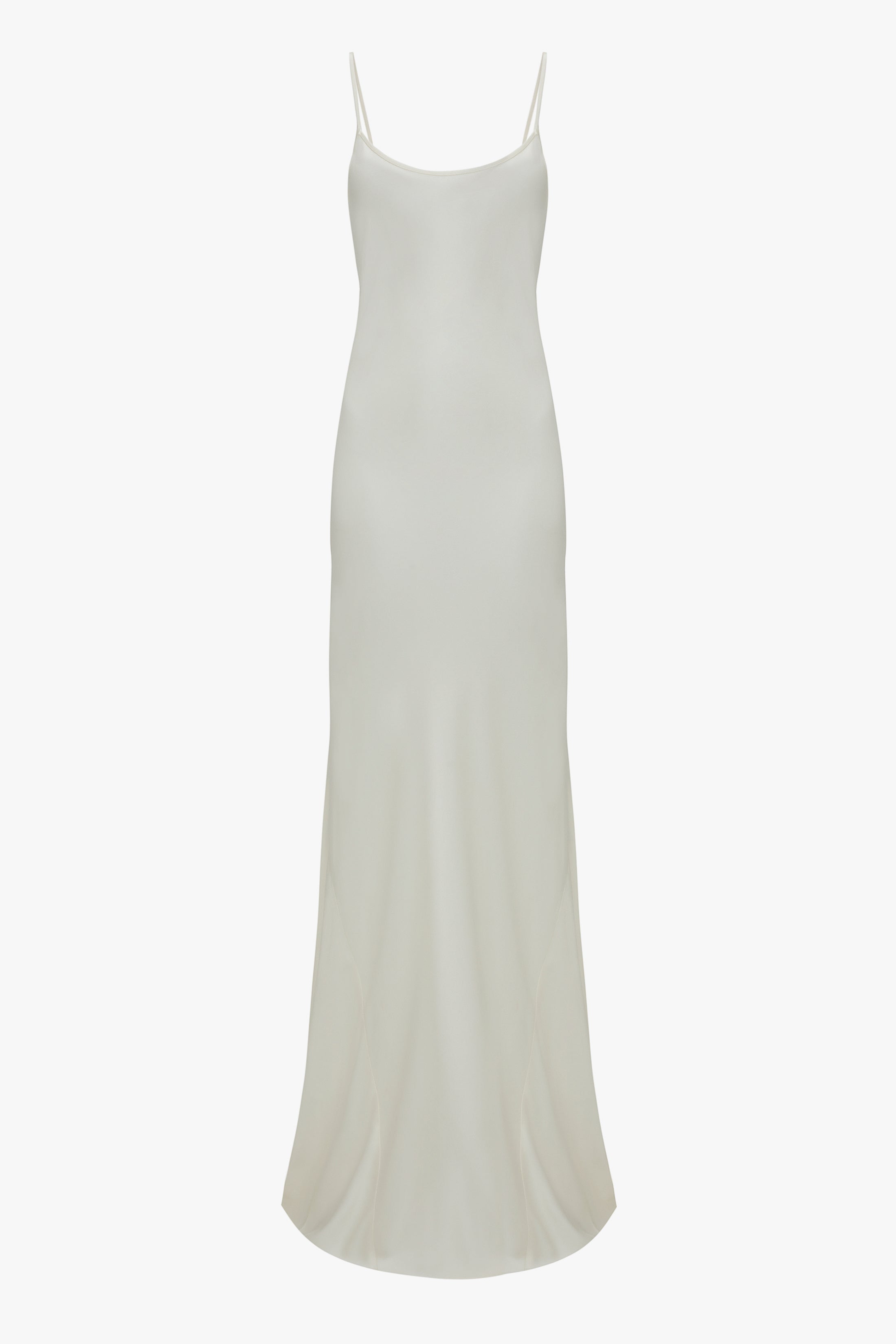 Floor-Length Cami Dress In Ivory – Victoria Beckham UK
