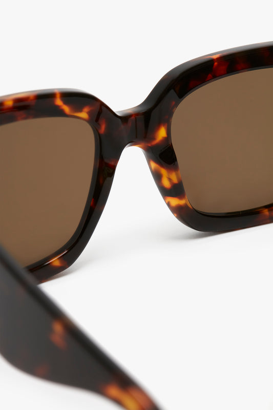 VB Monogram Detail Sunglasses in Dark Havana