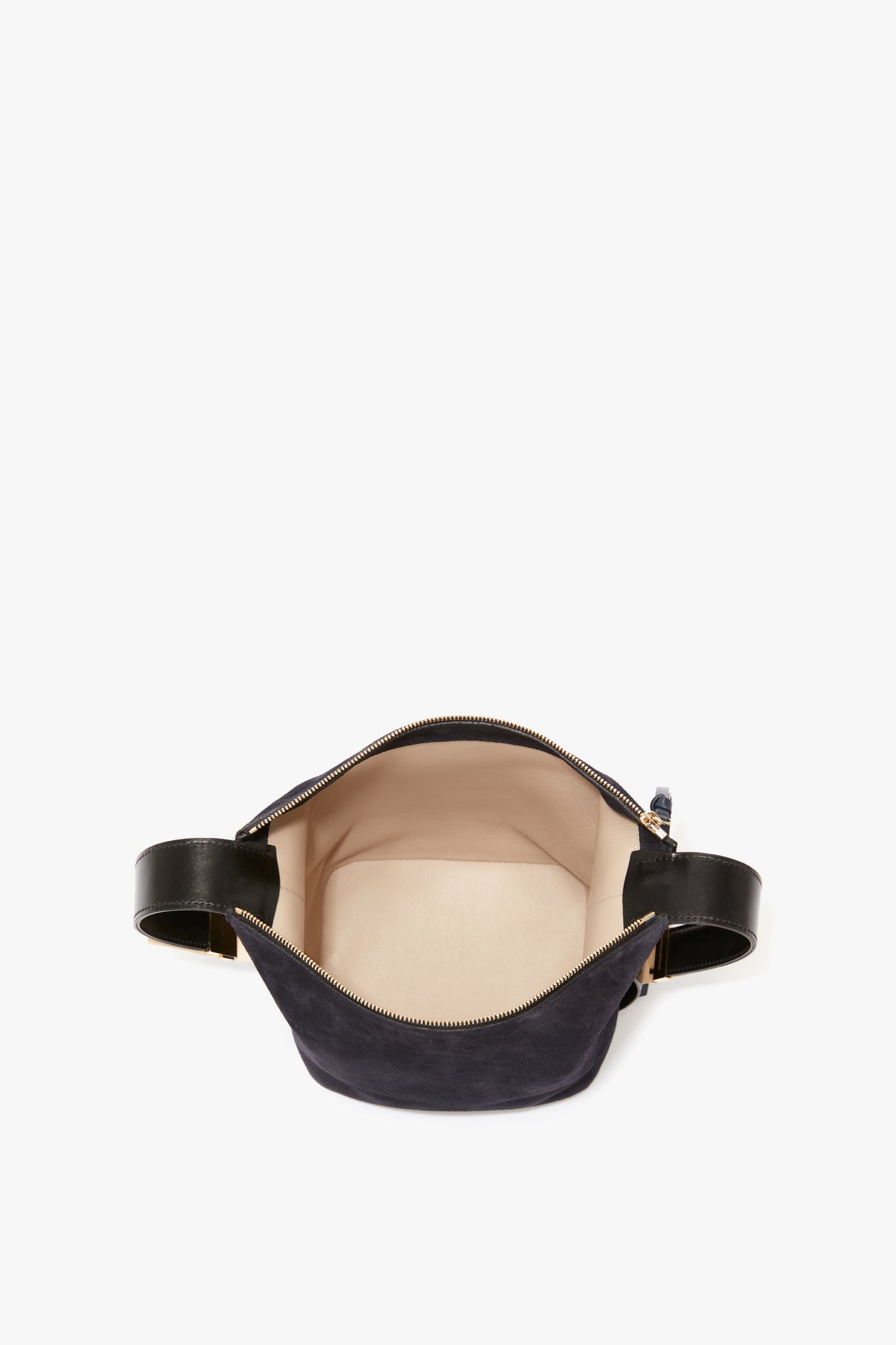 Medium Belt Bag in Dark Navy Suede