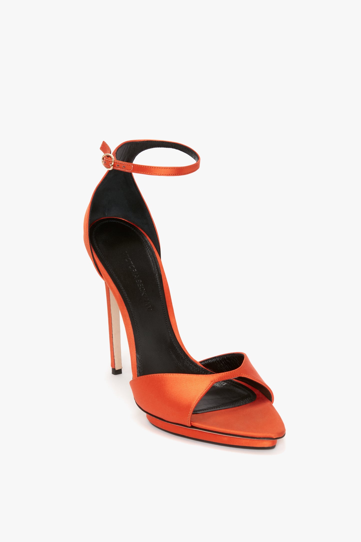 Catalina Heels- Orange | Single sole heels, Metallic heels, Heels