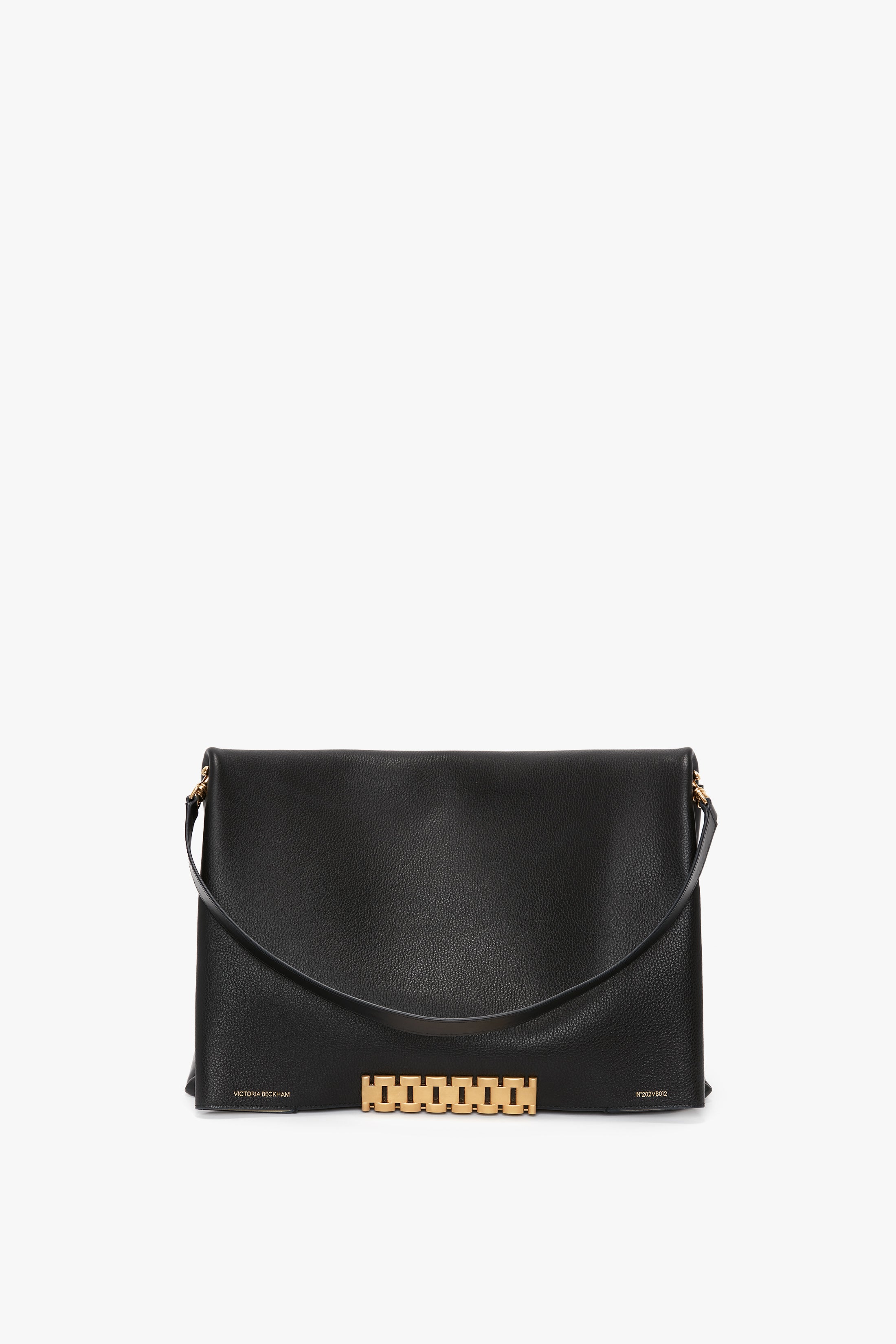 Jumbo Chain Pouch In Black Leather – Victoria Beckham US